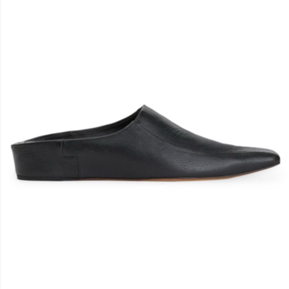 Lafayette 148 New York Ollie grained black leather Mules EU 39.5/US 9.5 - Picture 2 of 9